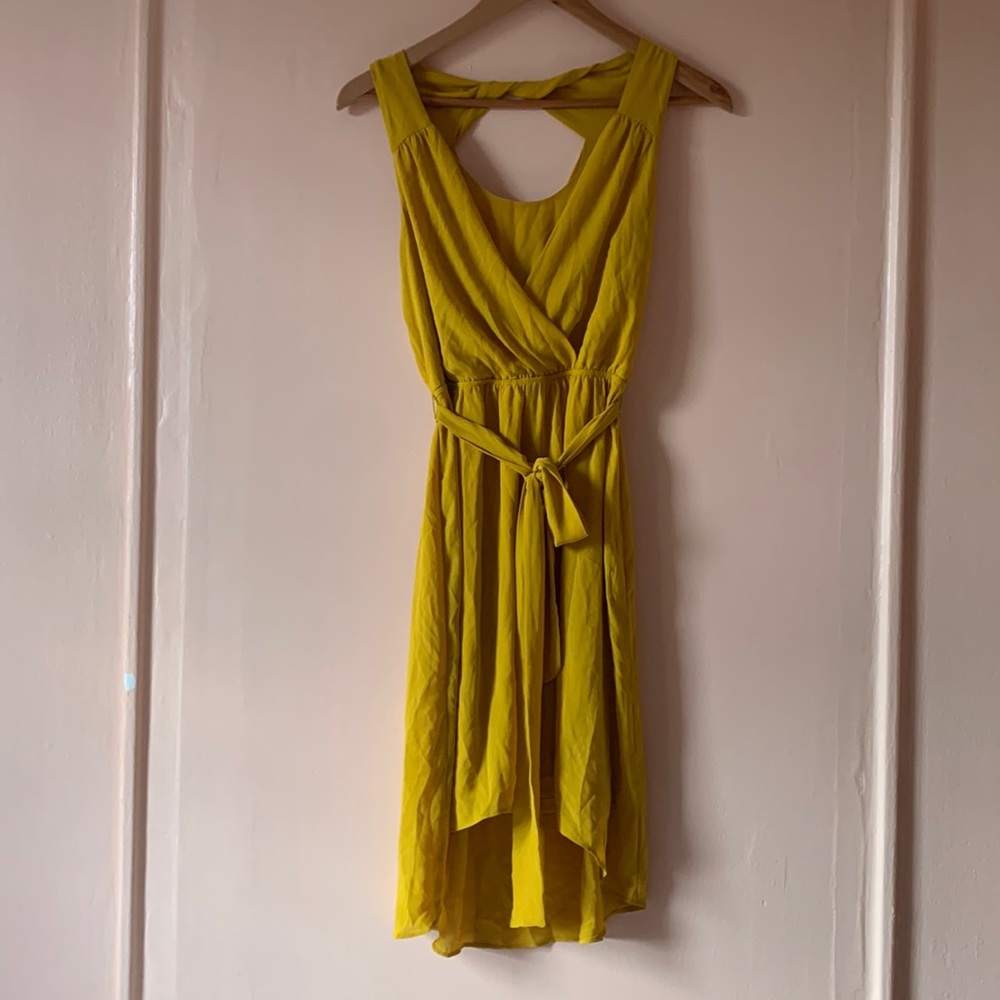 Express Yellow Sleeveless Summer Dress